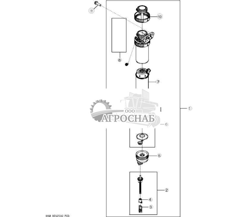 8168 Топл. фильтр грубой очистки 